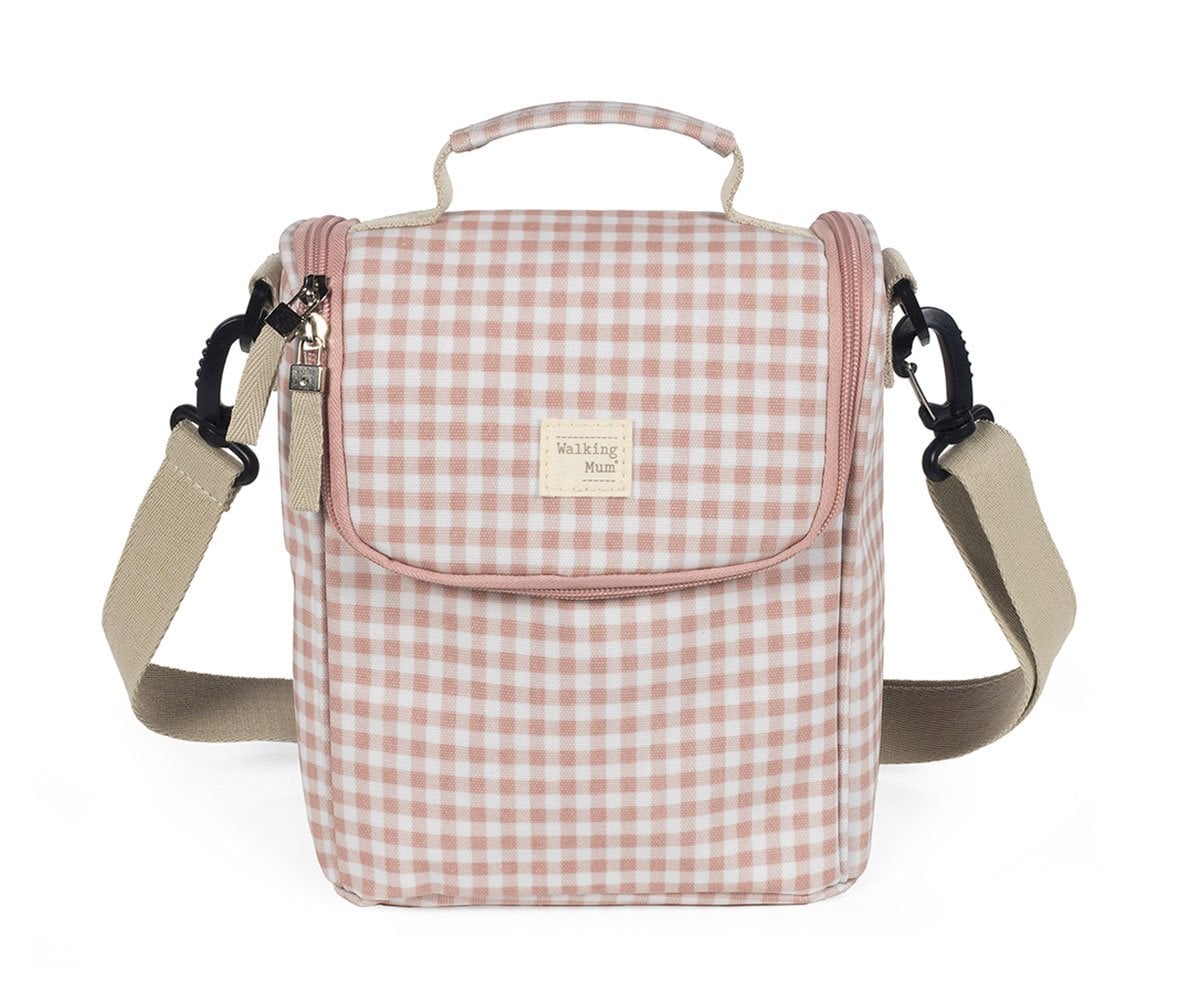 Bolsa Térmica Biberões I Love Vichy Rosa
