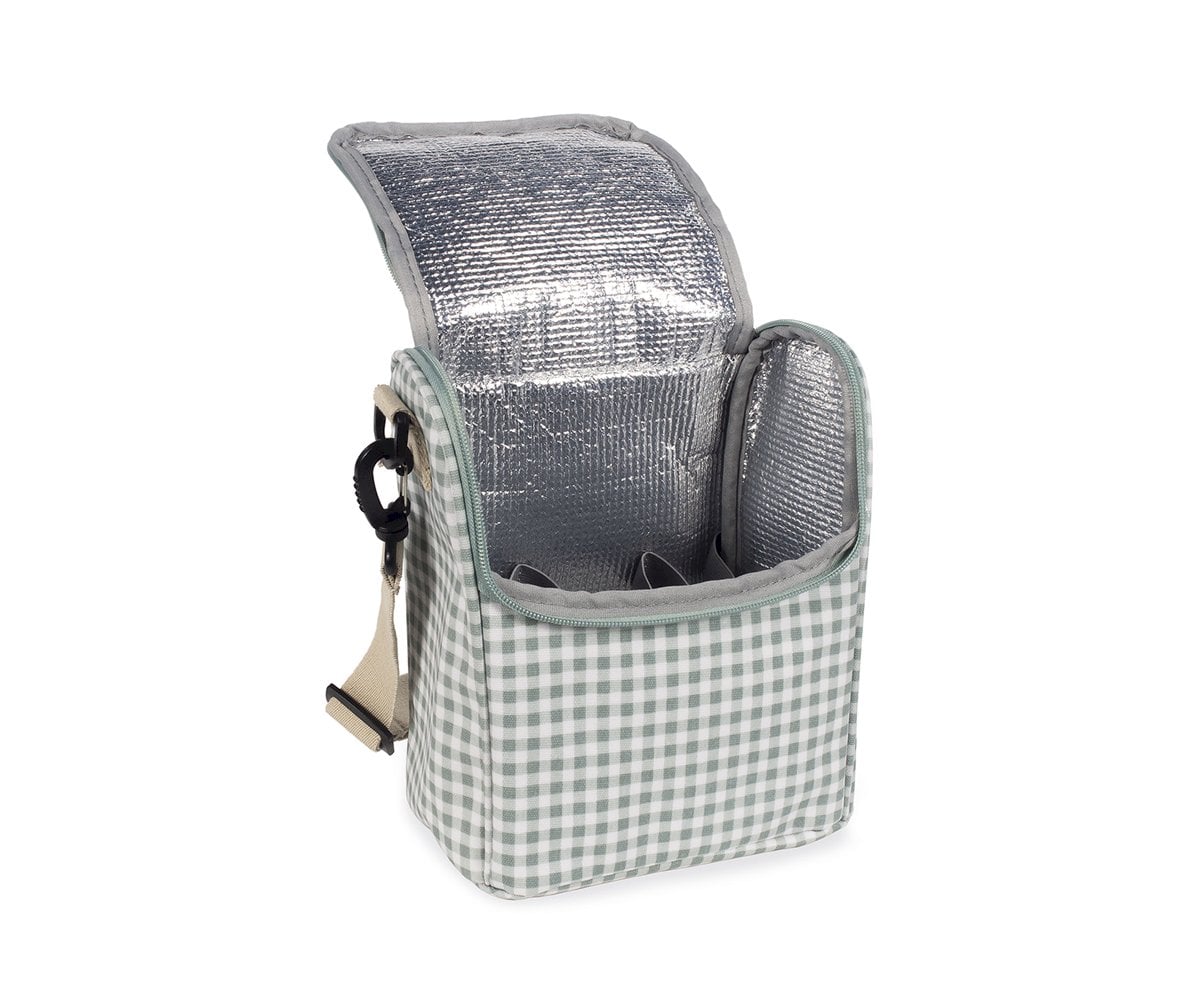 Bolsa Térmica para Biberones I Love Vichy Verde