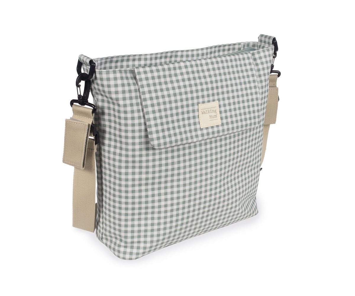 Bolsa maternidade I Love Vichy Verde