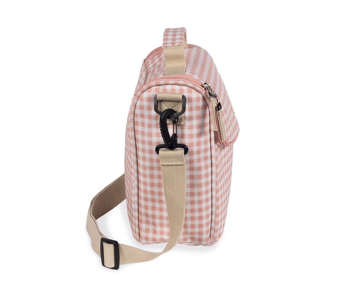 Bolsa Térmica Biberões I Love Vichy Rosa