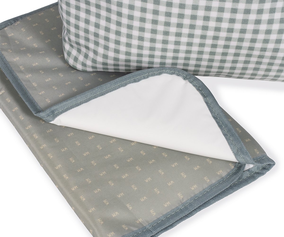 Bolsa maternidade I Love Vichy Verde