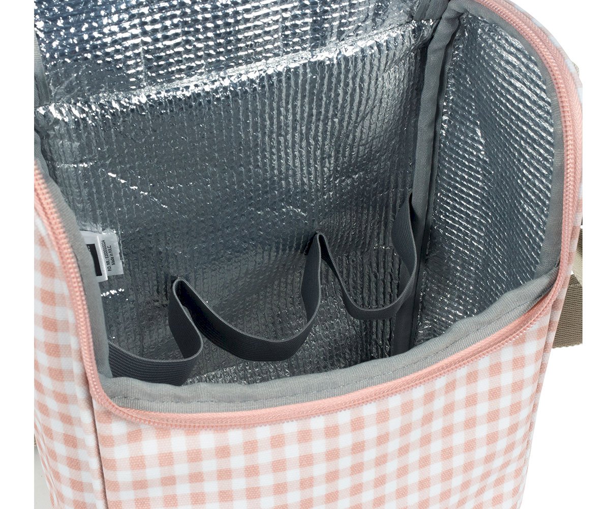 Bolsa Térmica Biberões I Love Vichy Rosa