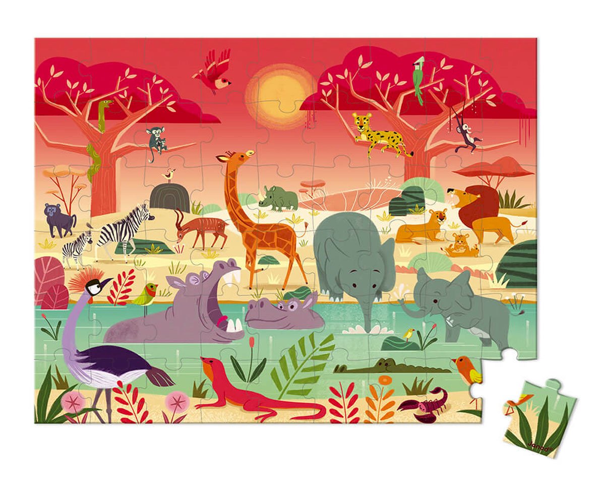 Puzzle La Reserva de Animales 54 Piezas