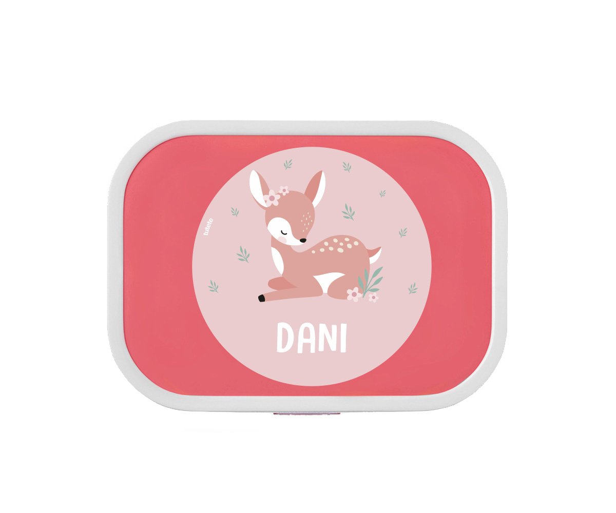 Set Pranzo Campus Rosa Personalizzato Sweet Deer