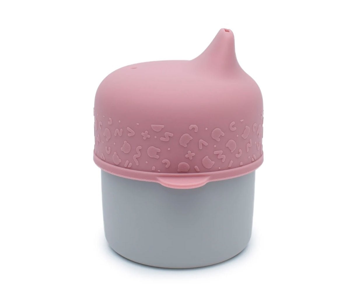 Tampa Sippie Silicone para copo  Rosa Pastel