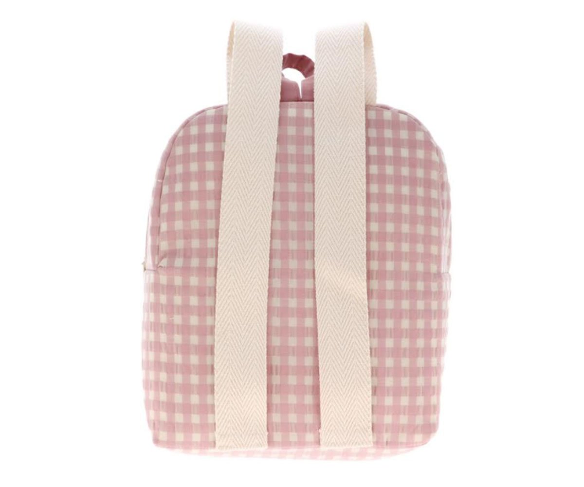 Mochila Vichy Rosa Personalizable
