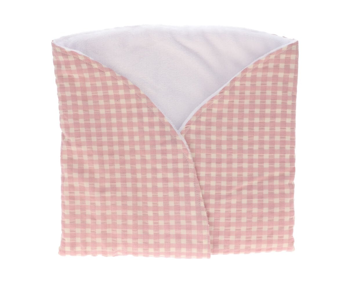 Personalised Pink Vichy Blanket