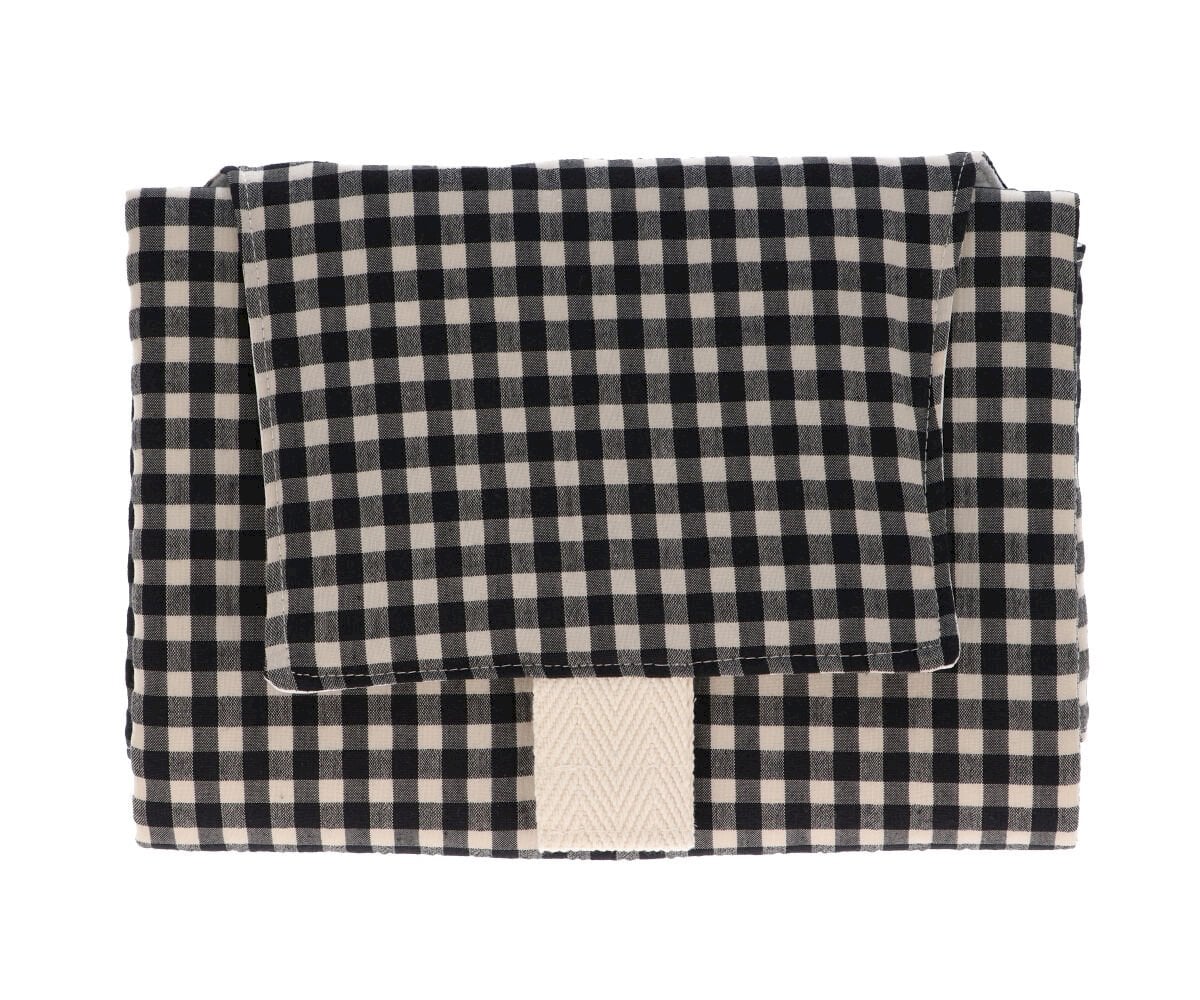 Matelas à langer pliable Vichy Noir