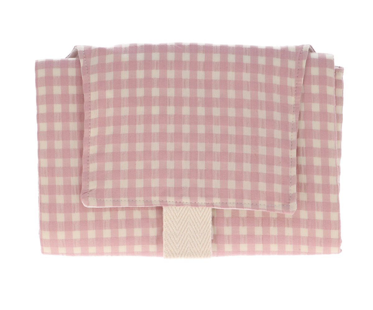 Matelas à Langer Pliable Vichy Rose