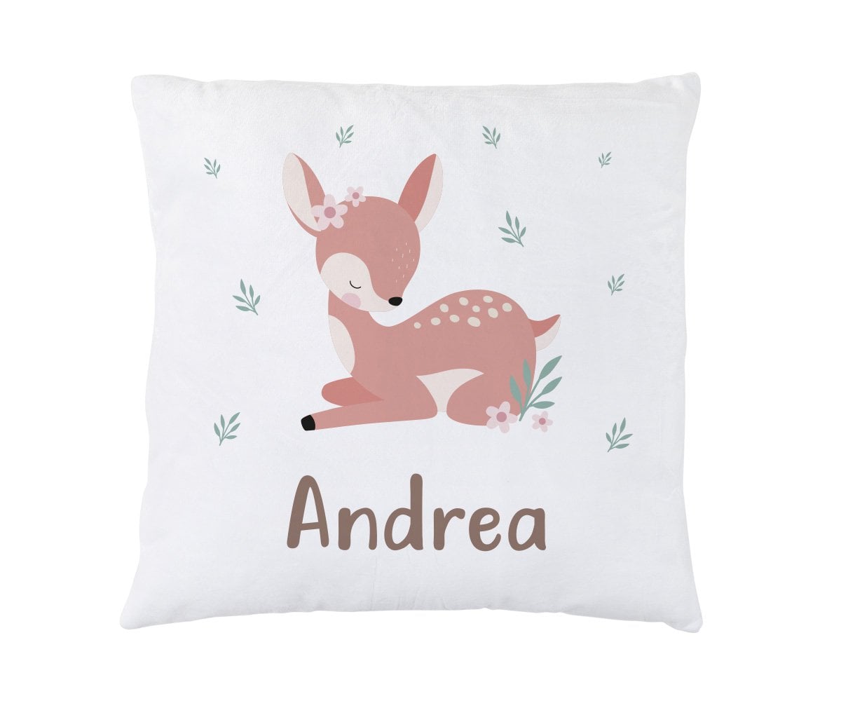 Personalised Cushion Sweet Deer