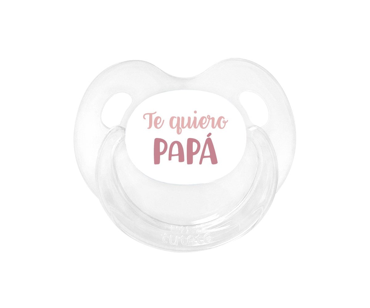 Chupete Retro Te quiero Papá Rosa