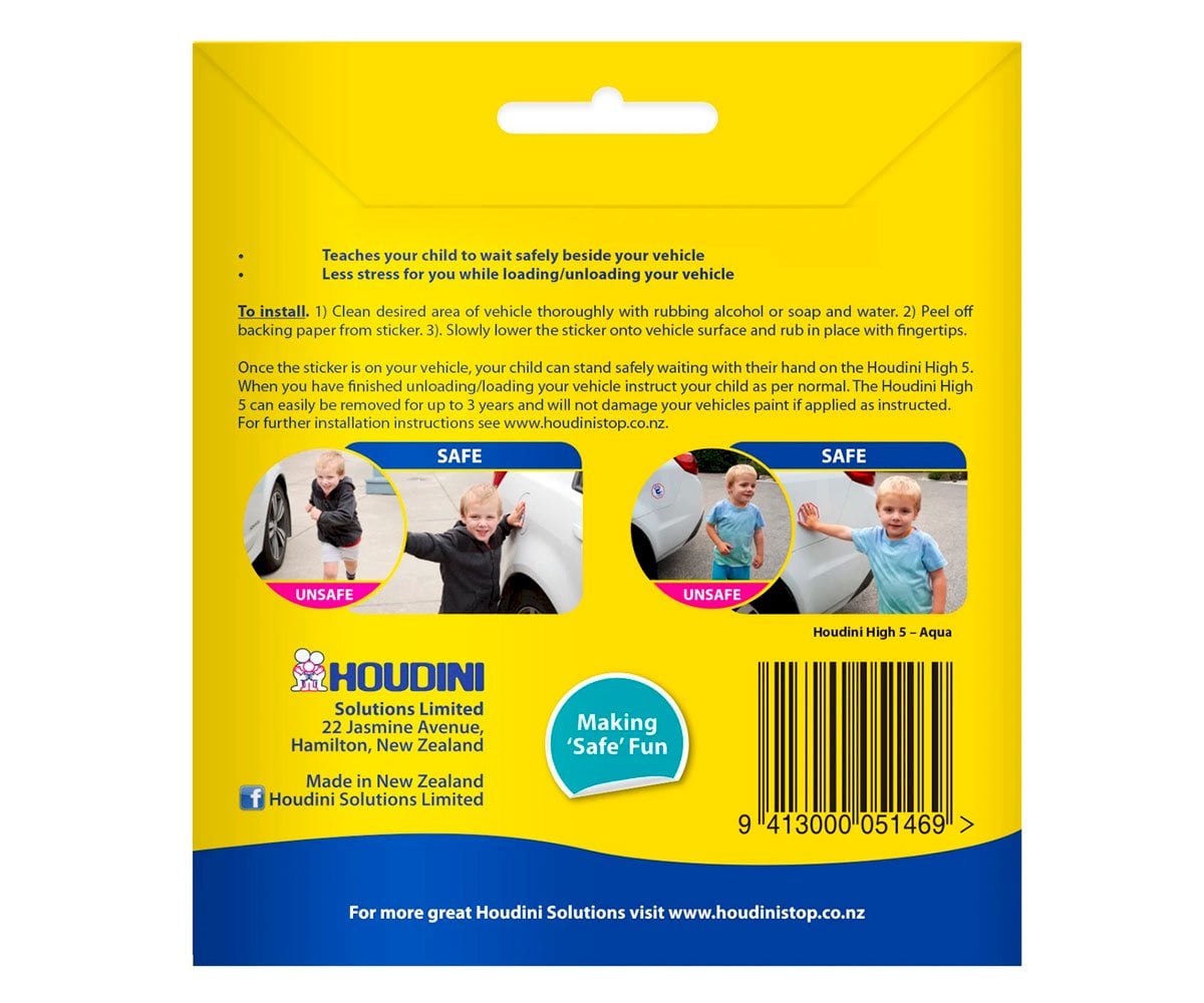 Adesivo de segurança infantil Houdini High 5