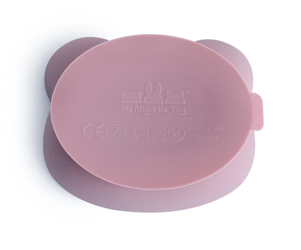 Taça com Ventosa e Tampa Urso Susty Rose