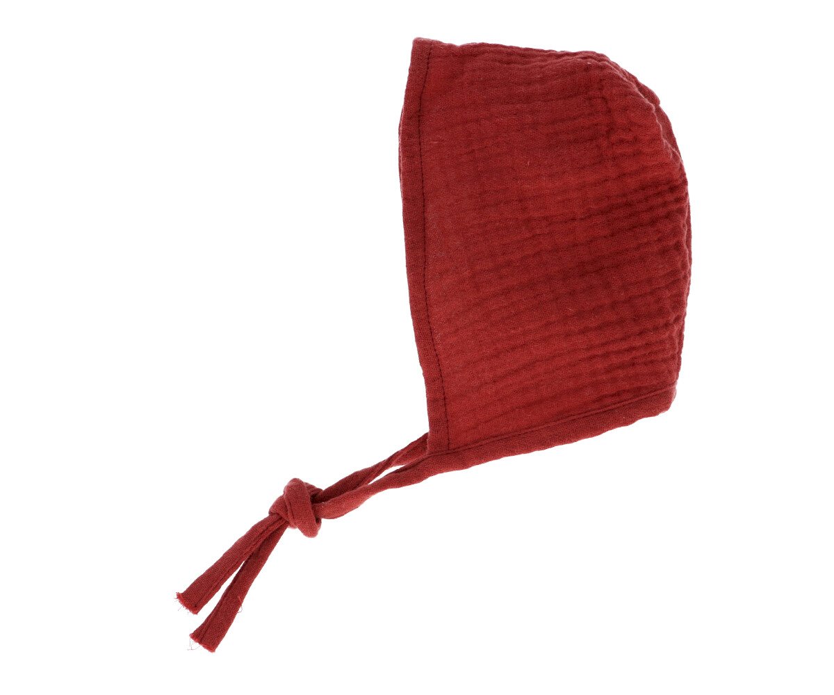 Bonnet Cutie pour Poupée Bordeaux