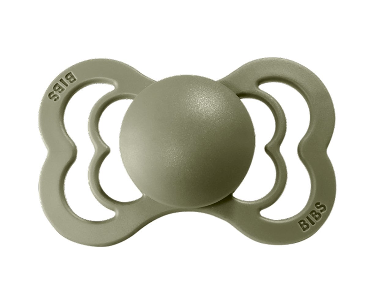 2 Chupetes BIBS Supreme Honey Bee/Olive Látex