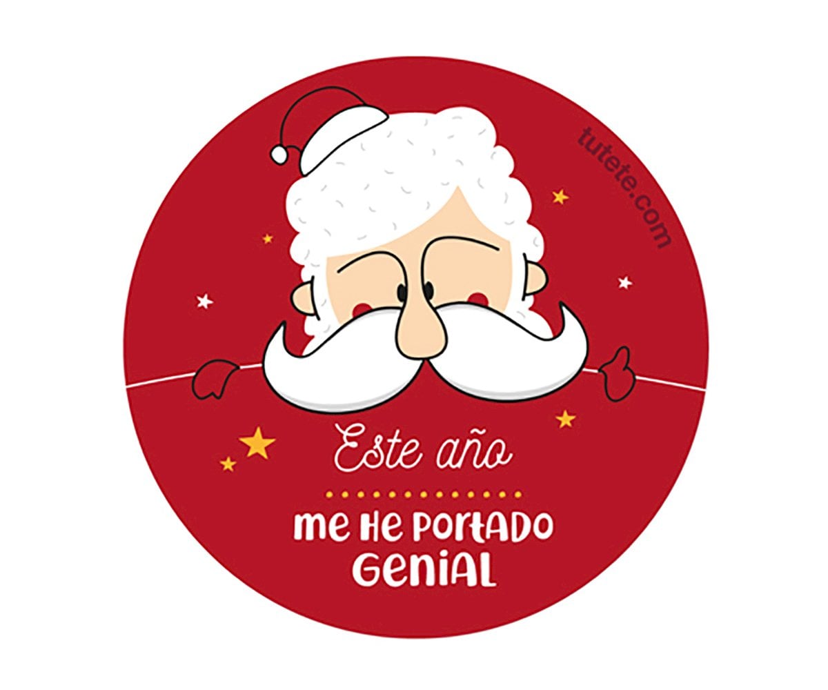 1 Chapa Papá Noel: Me he portado genial