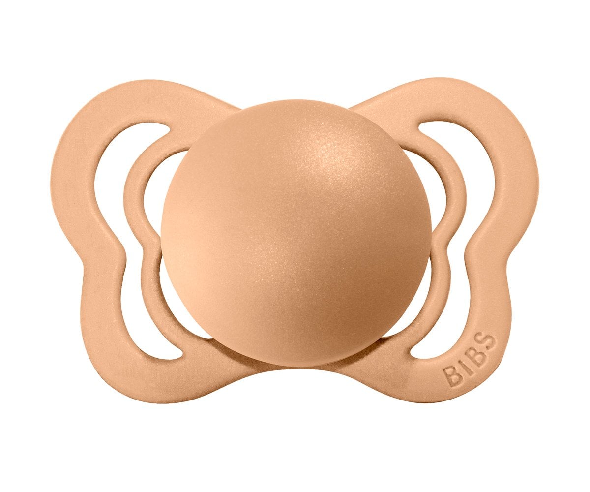 2 Chupetes BIBS Couture Peach/Woodchuck Silicona