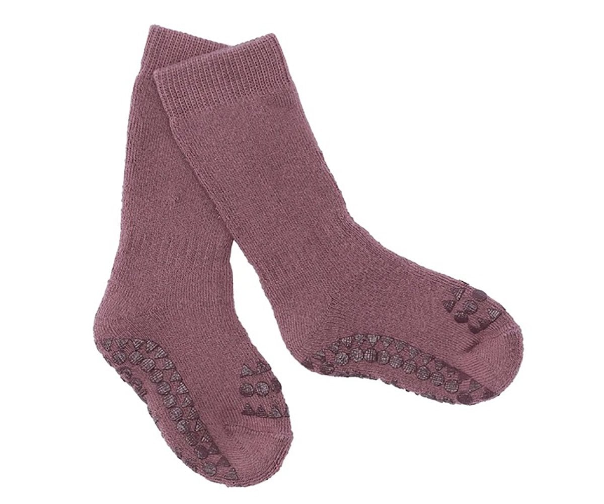 Calzine Antiscivolo Cotone Organico Misty Plum