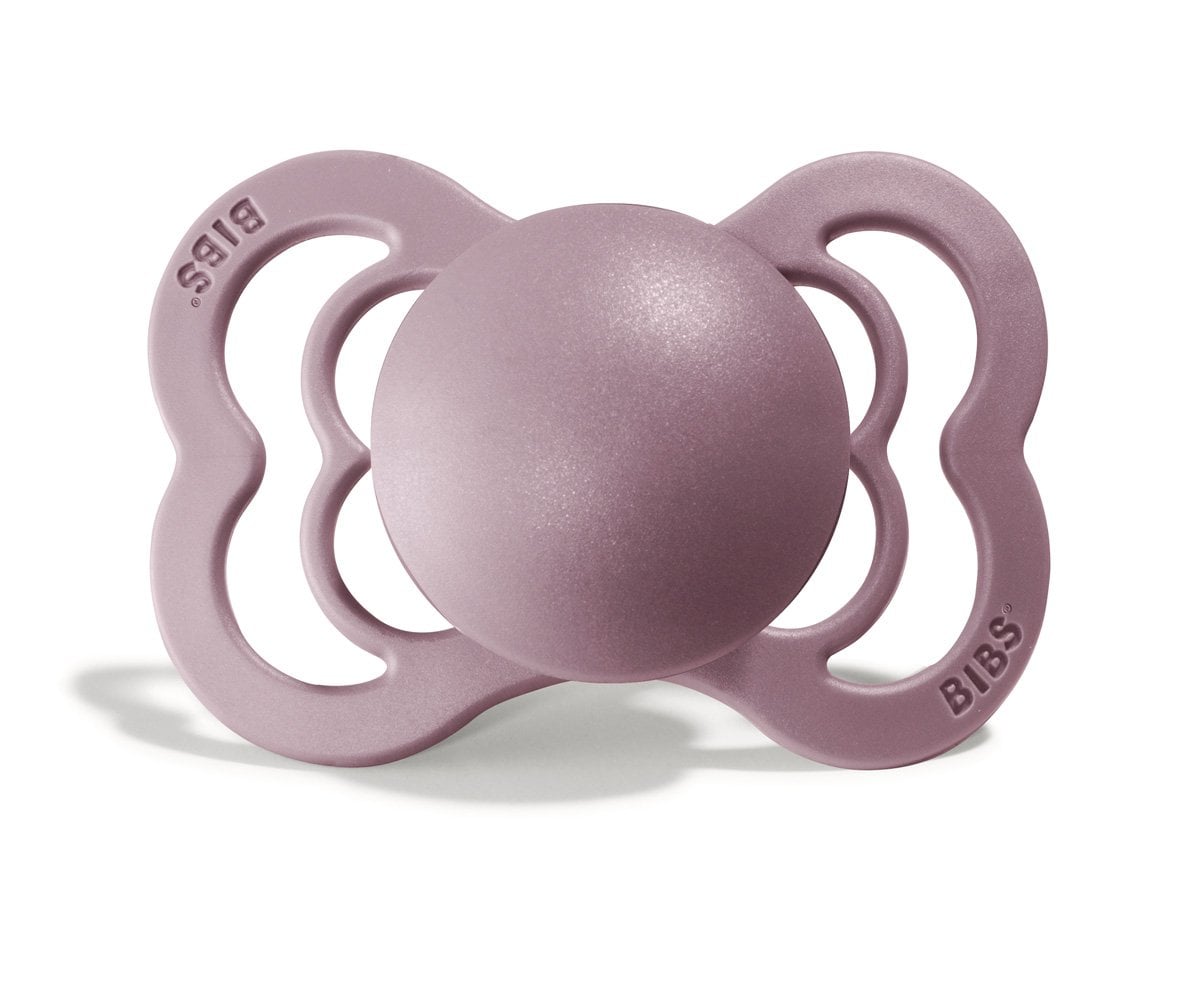 2 Chupetes BIBS Supreme Heather/Dusky Lilac Silicona