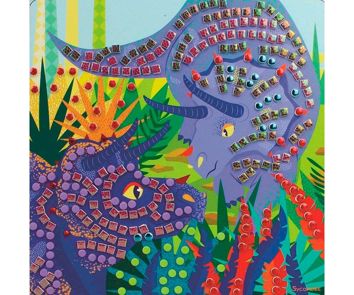 Kit Creativo Stick & Fun Mosaico Dinosauri