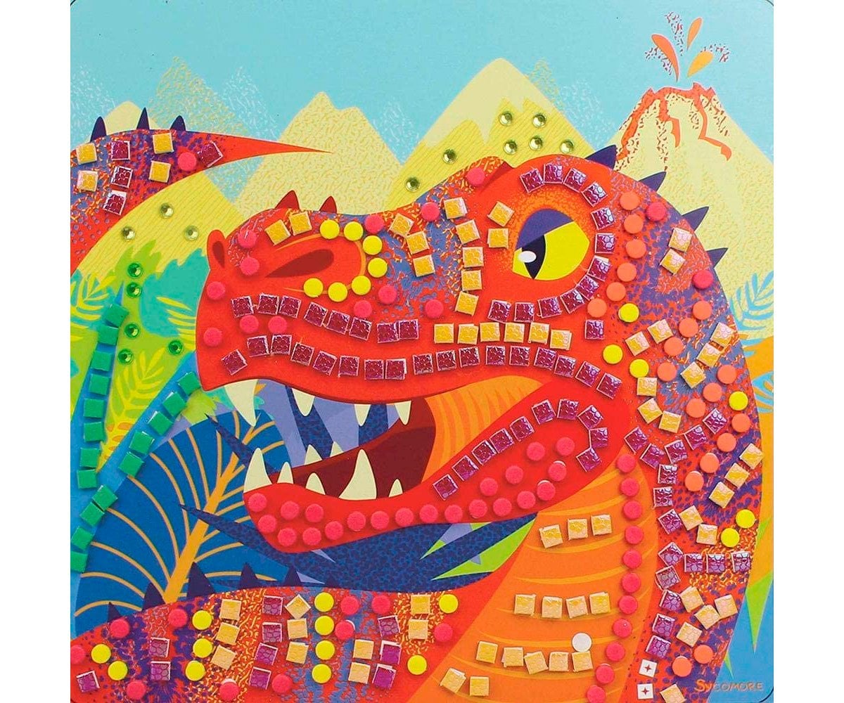Kit Creativo Stick & Fun Mosaico Dinosauri