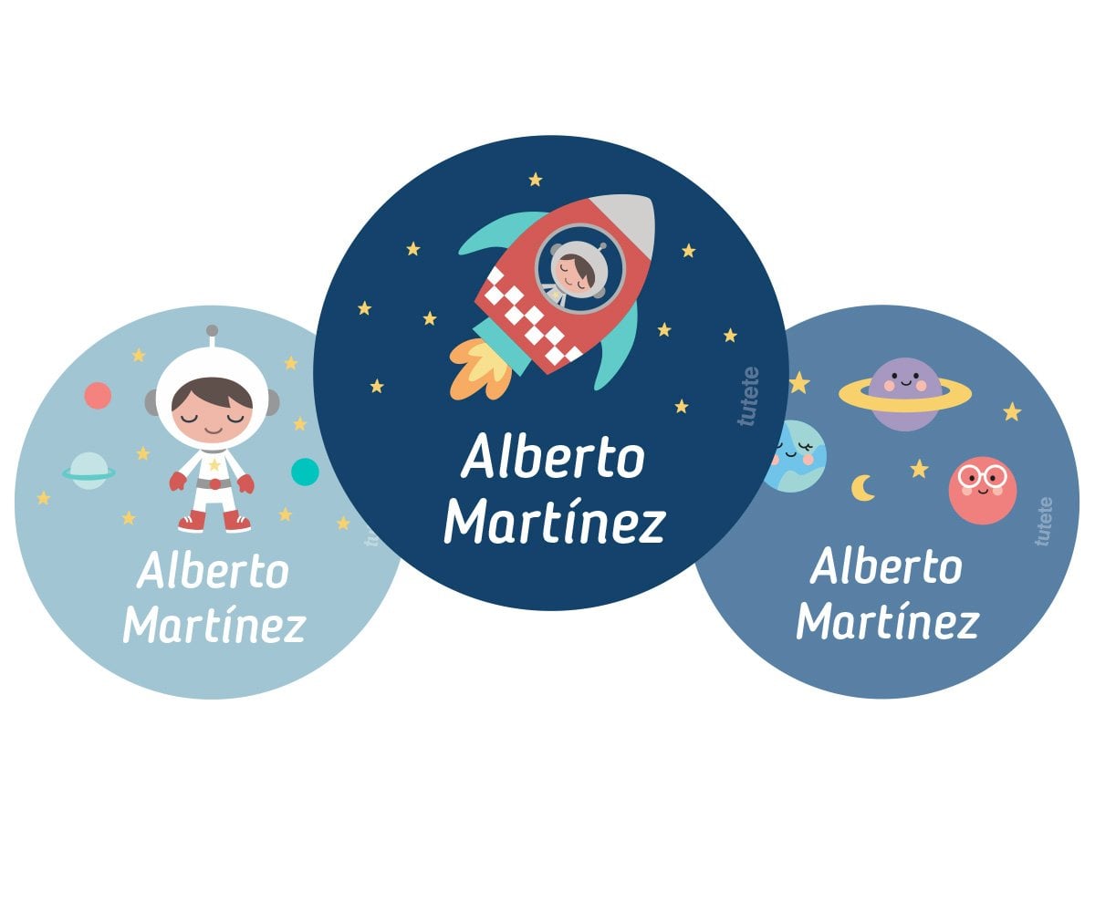 Pack com 3 Pins Personalizados Espaço