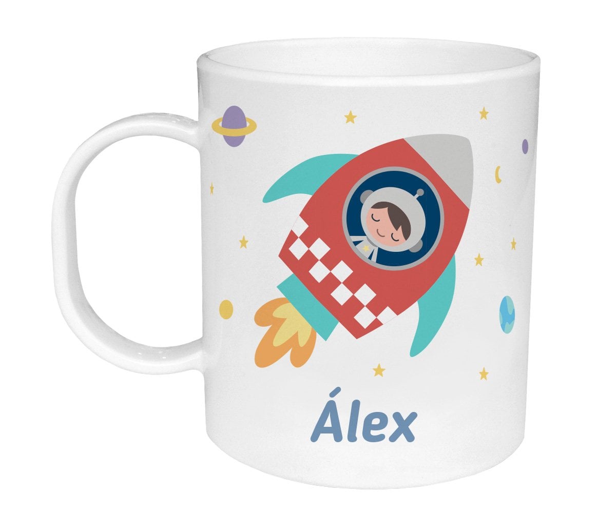 Taza de Plástico Personalizada Espacio