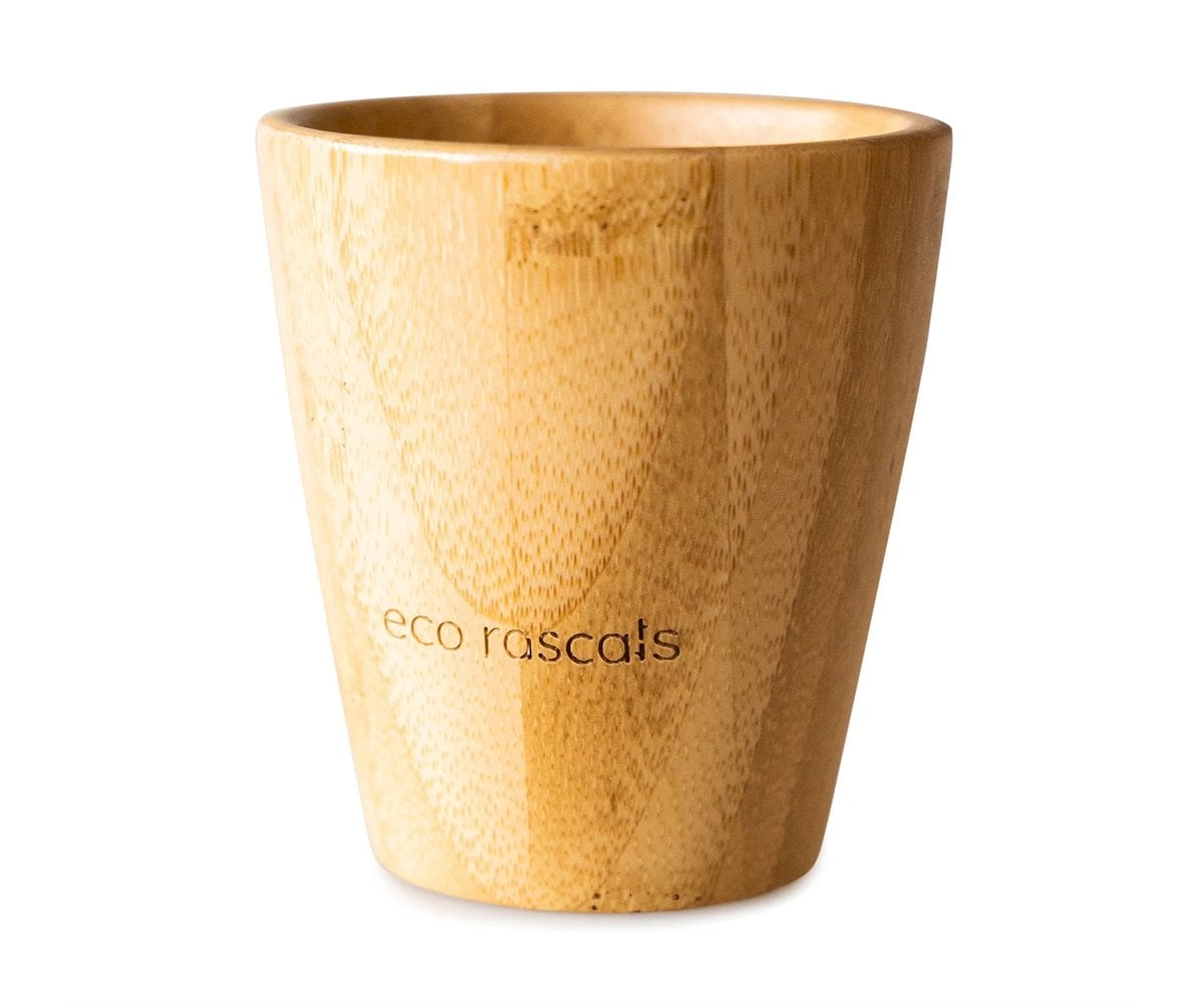 Bicchiere Eco Bambù Tappo Giallo 190ml