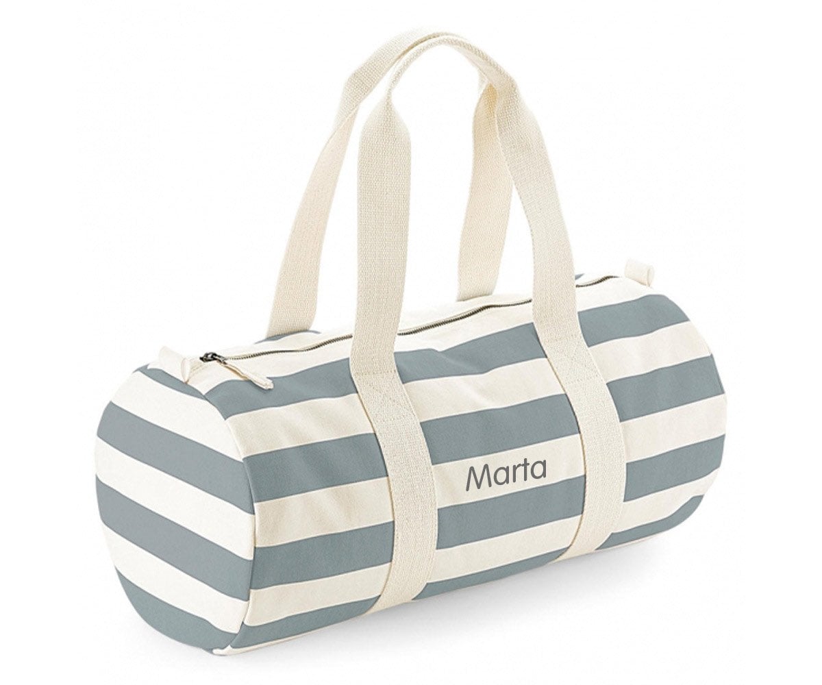 Borsa Sportiva Natural-Grey Personalizzabile