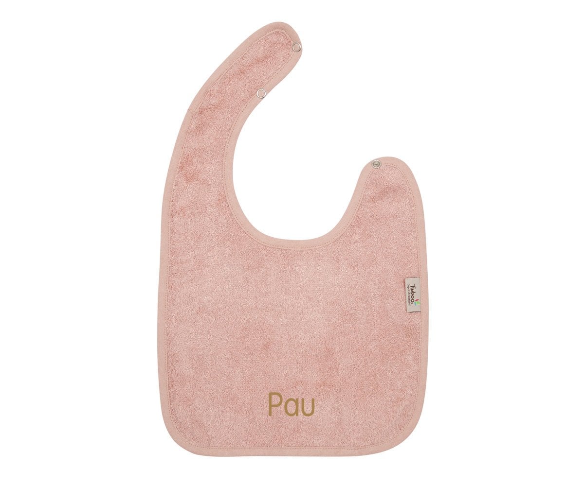Bavoir Personnalisable Timboo Misty Rose