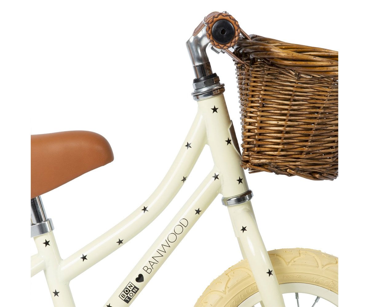 Bicicleta Banwood sin Pedales First Go! Bonton Crema