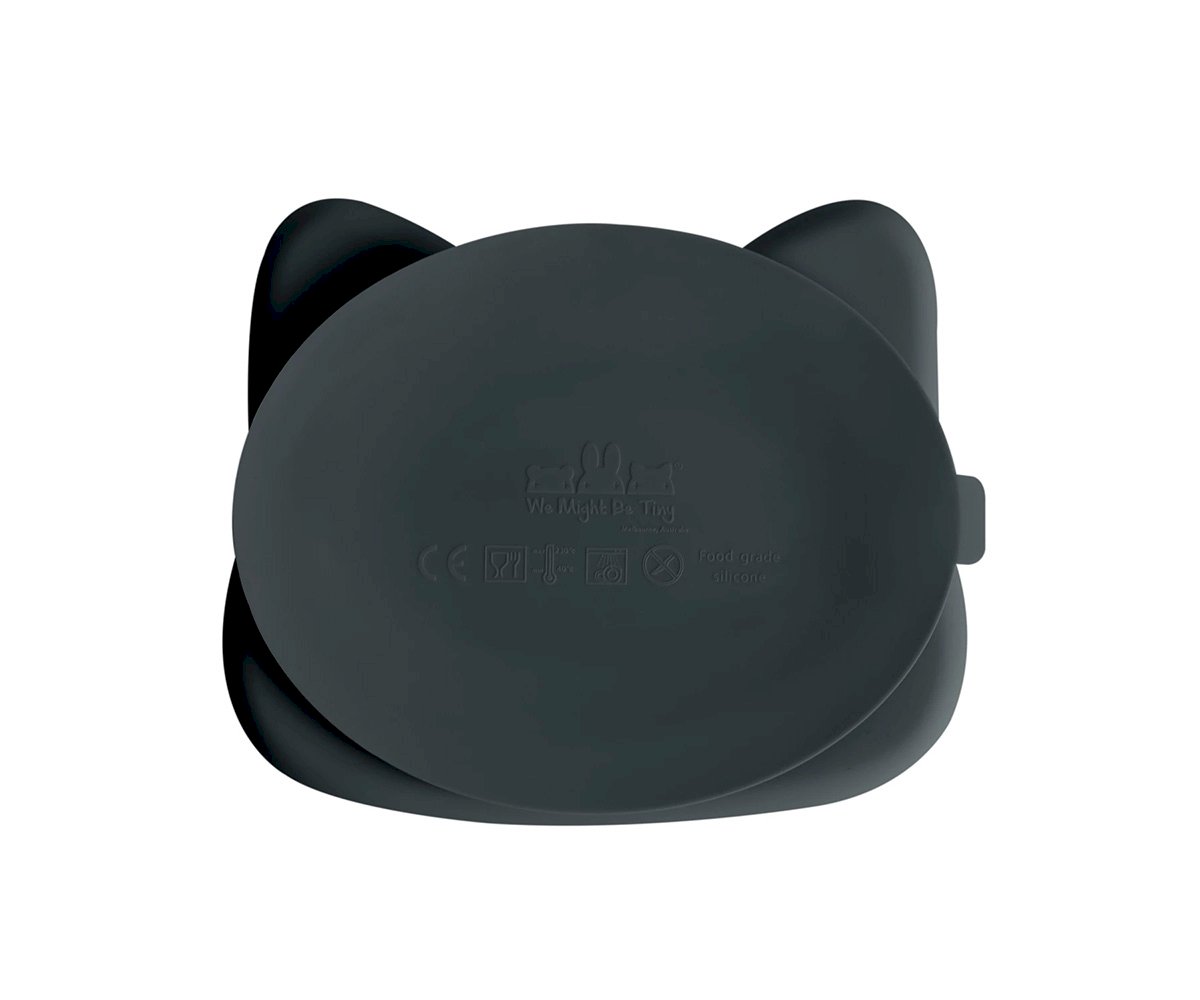 Plato con Ventosa Gato Negro