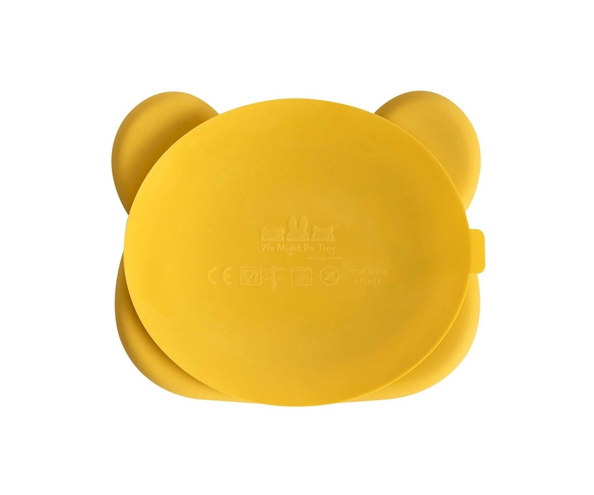 Piatto Ventosa Bear Yellow