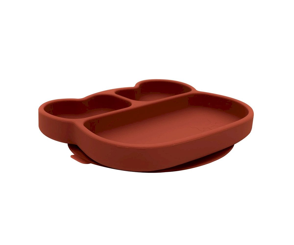 Prato com ventosa Urso Terracota