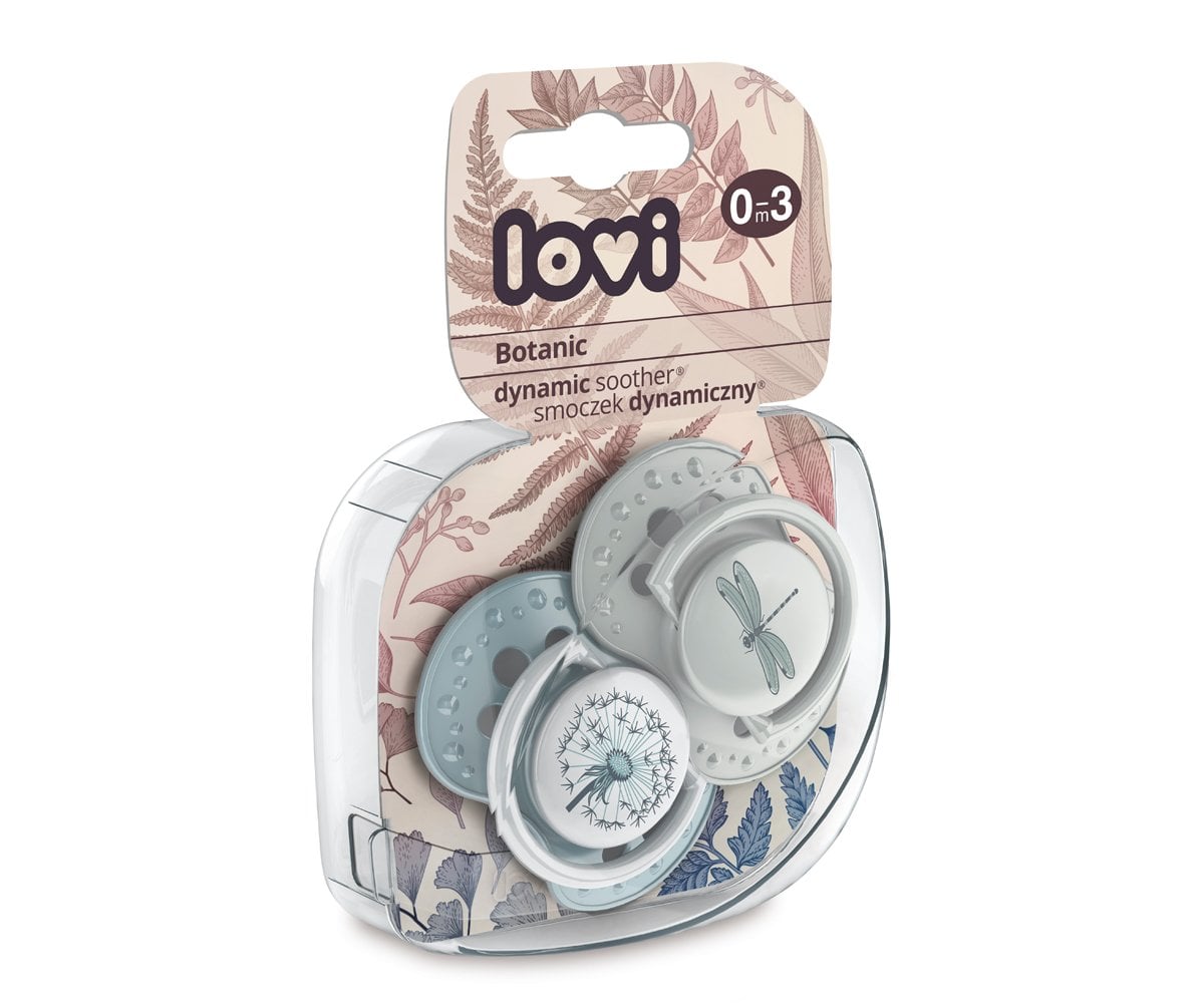 2 Sucettes Lovi Botanic Bleu Vintage