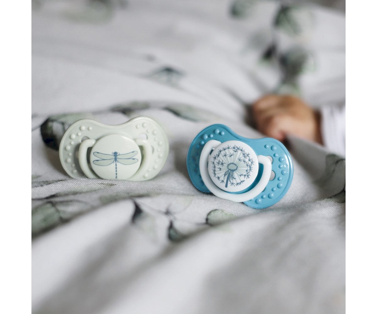 2 Sucettes Lovi Botanic Bleu Vintage