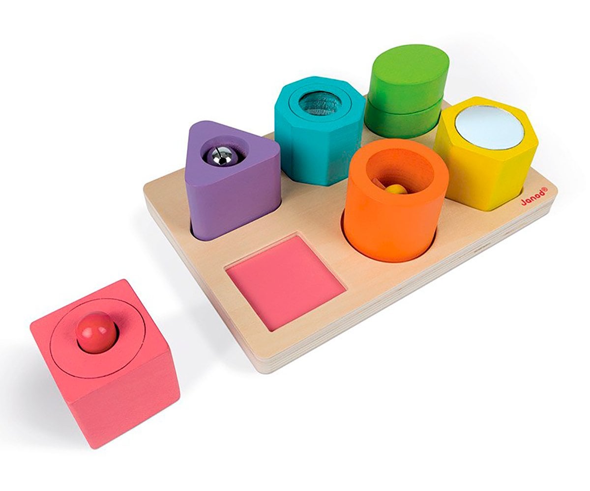 Puzzle Encajable Con Figuras Sensoriales