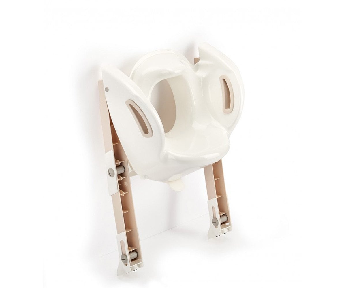 Reductor Baño con Escalón Kiddyloo Crema