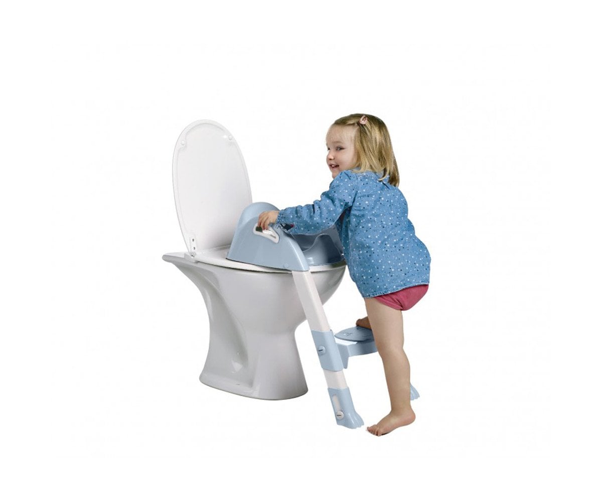 Réducteur de Toilette avec Marche Kiddyloo Fleur Bleue