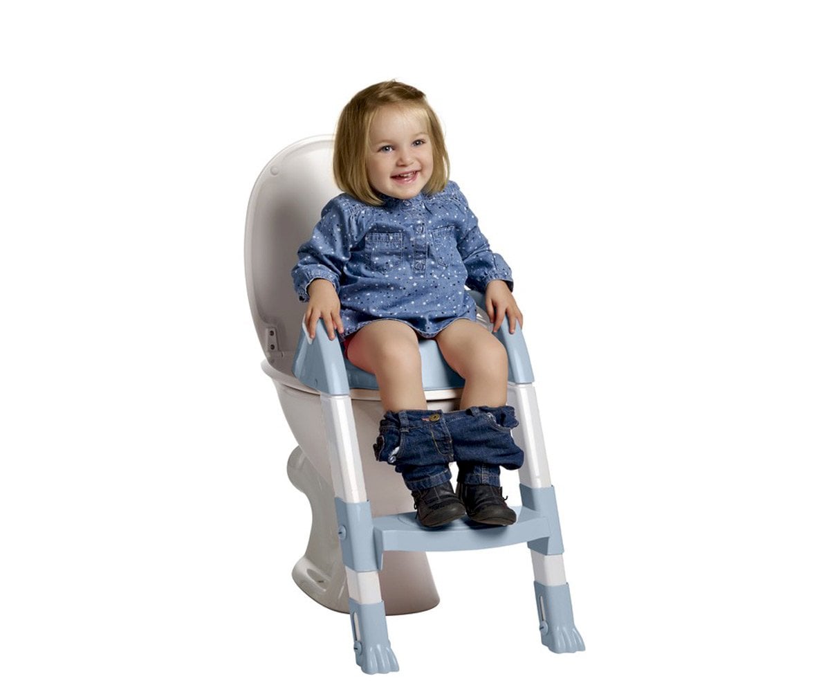 Réducteur de Toilette avec Marche Kiddyloo Fleur Bleue