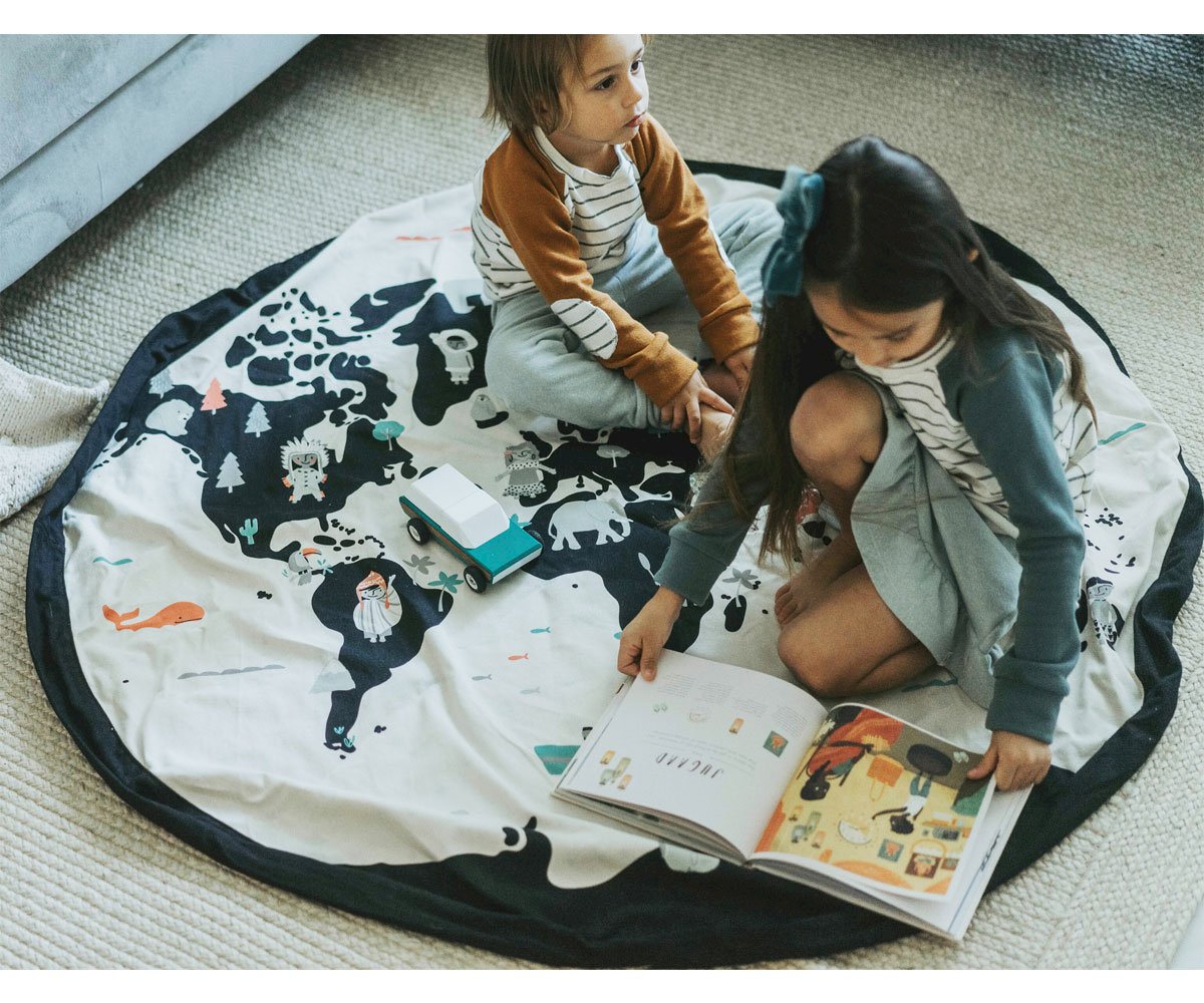 Saco Reversible Play & Go Noomad Worldmap