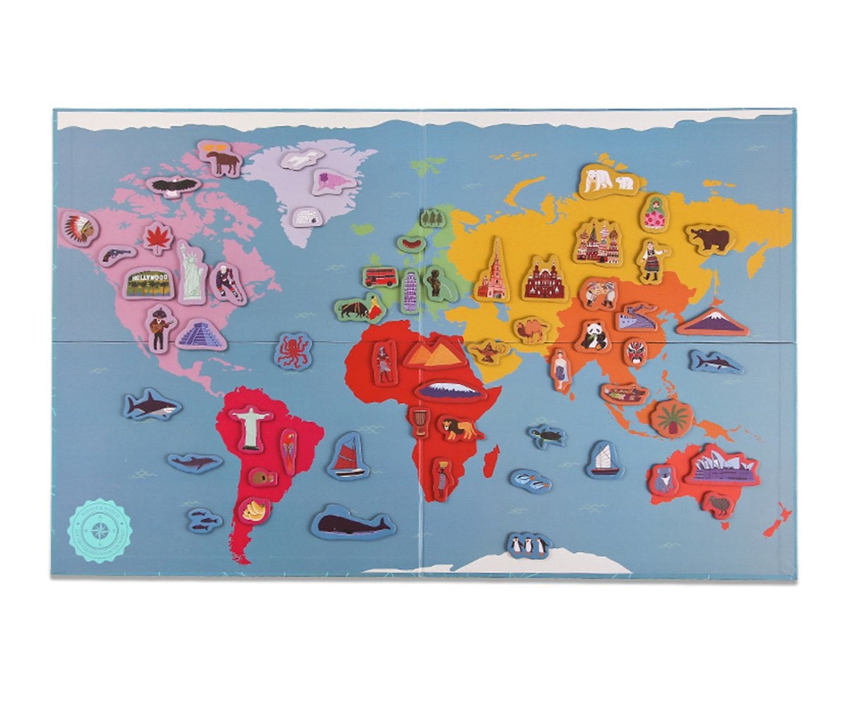 Puzzle Magnétique Carte du Monde