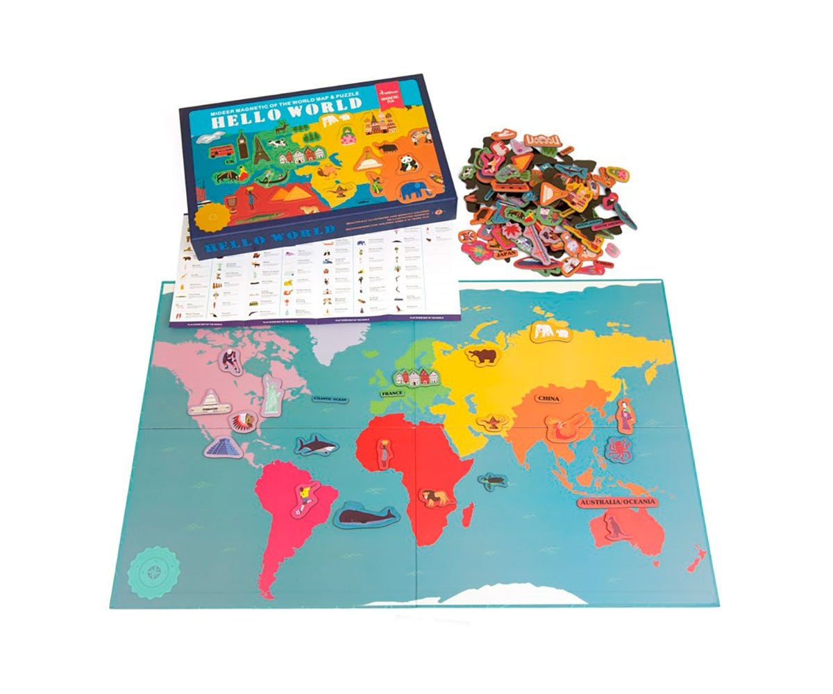 Puzzle Magnétique Carte du Monde