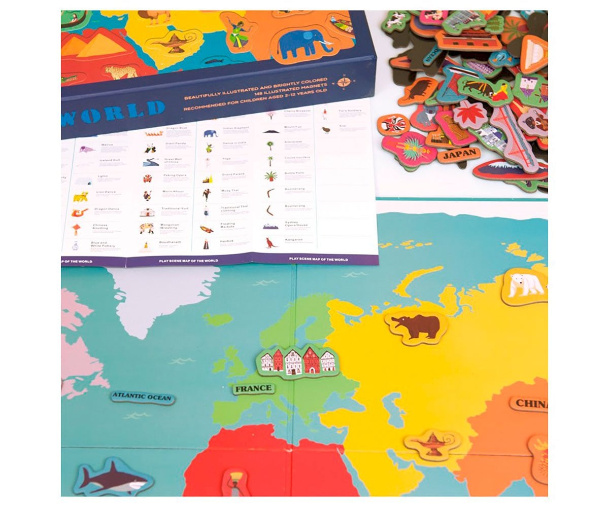 Puzzle Magnétique Carte du Monde