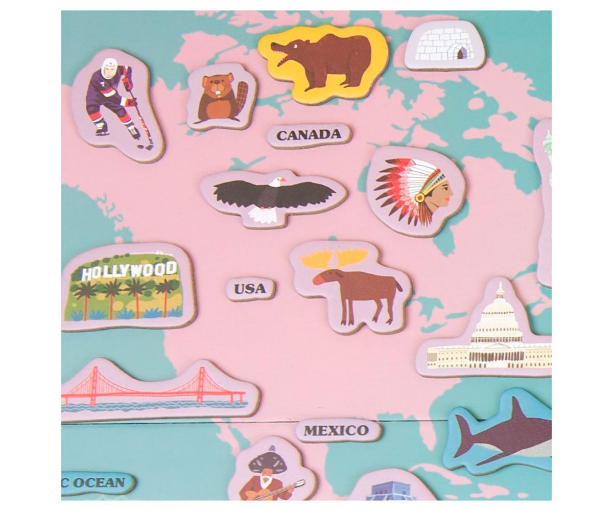 Puzzle Magnétique Carte du Monde