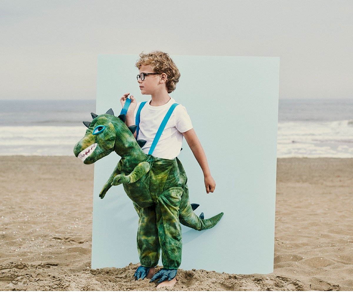 Costume A Cavallo del Tyrannosaurus 5-6 anni