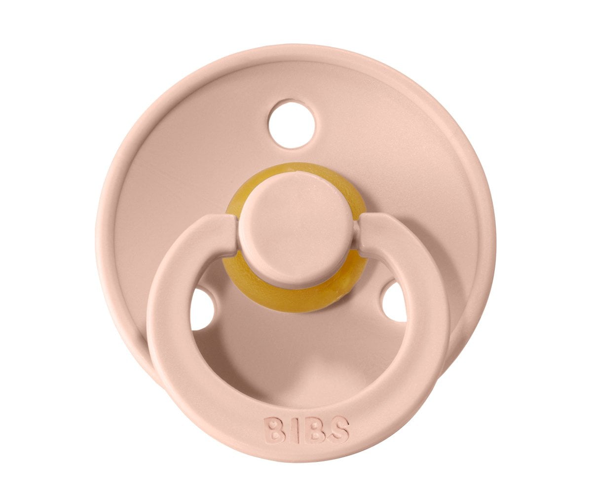 2 Sucettes BIBS Colour Round Blush/Vanilla