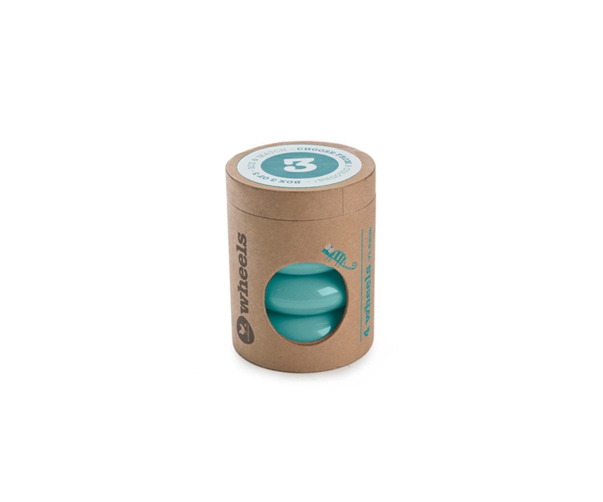 Pezzo 3 Mini-Flip Ruote Turchese