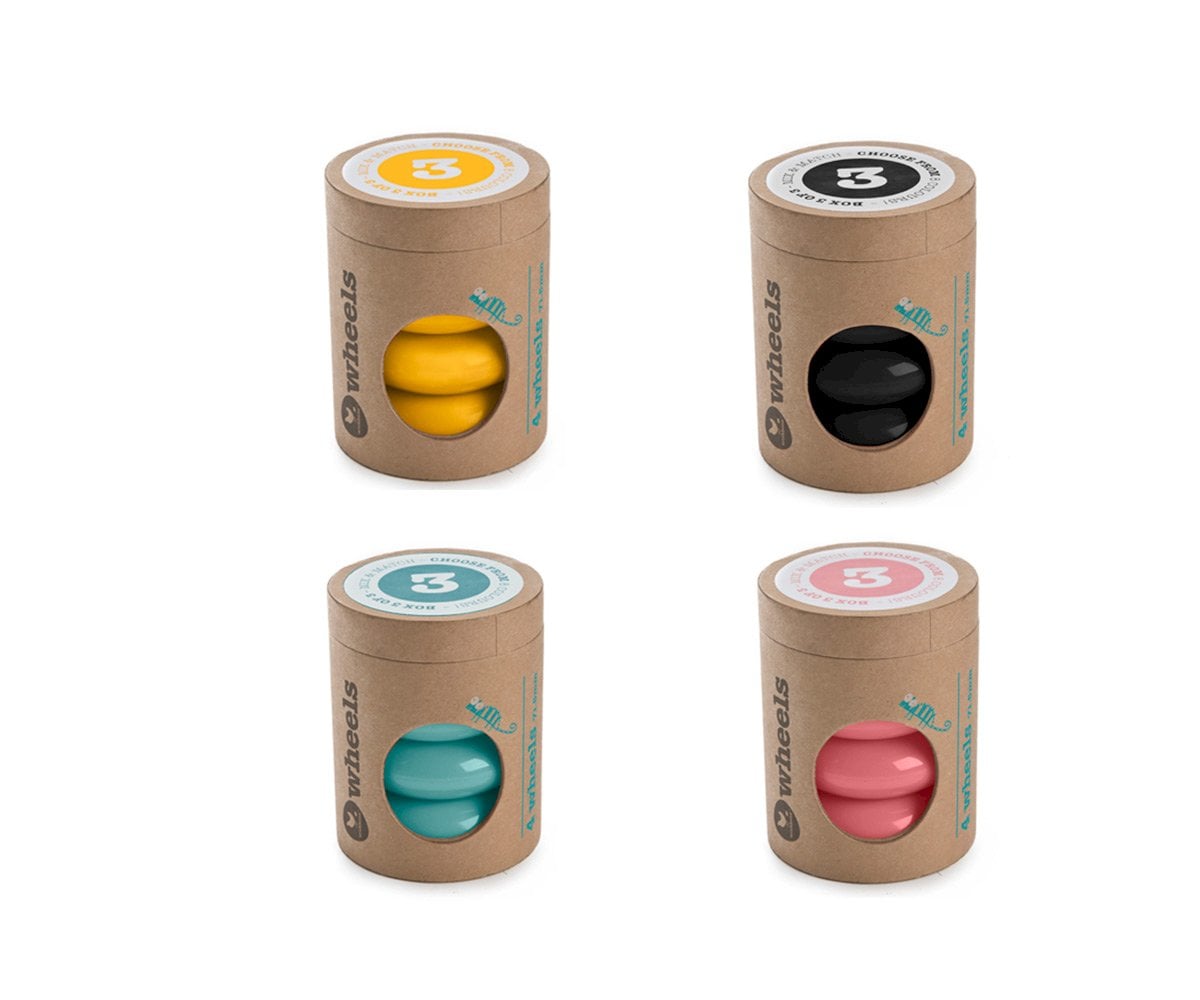 Pezzo 3 Mini-Flip Ruote Turchese