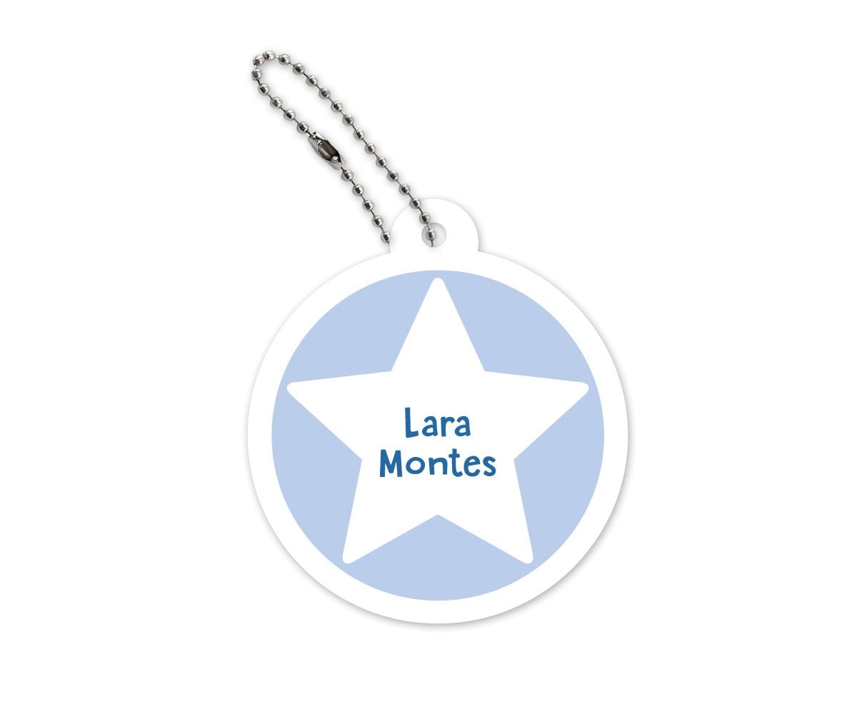 Chaveiro Mochila Redondo Blue Star